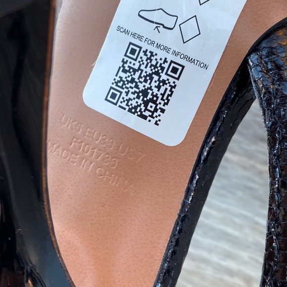 ASOS Black snake skin heels - Picture 3 of 6